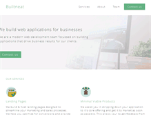Tablet Screenshot of builtneat.com